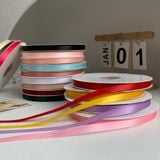 Ruy băng lụa trơn bản 1cm cuộn 80yarrd - RUY0044