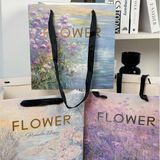 Túi vuông FLOWER hoa vintage dùng đựng bó hoa, đựng quà (1 chiếc) -THH0162