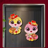 Hình dán cửa trang trí Tết 2025