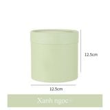 Hộp trụ mini size 12cm cắm hoa tươi, hoa sáp (không kèm hoa) - THH0161