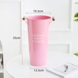 Xô sắt quai gỗ dùng để hoa tươi trưng bày - PKK0117