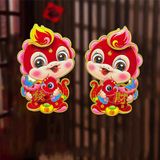 Hình dán cửa trang trí Tết 2025