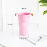 Xô sắt quai gỗ dùng để hoa tươi trưng bày - PKK0117