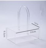 Giỏ mika cứng có quai cầm cắm hoa sang chảnh - THH0156