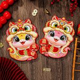 Hình dán cửa trang trí Tết 2025