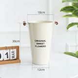 Xô sắt quai gỗ dùng để hoa tươi trưng bày - PKK0117