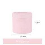 Hộp trụ mini size 12cm cắm hoa tươi, hoa sáp (không kèm hoa) - THH0161