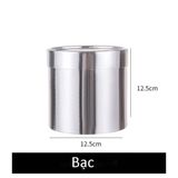 Hộp trụ mini size 12cm cắm hoa tươi, hoa sáp (không kèm hoa) - THH0161