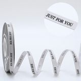 Ruy băng gân Just for you bản 1cm làm nơ đẹp - RUY0047
