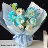 Giấy loang trơn, giấy gói hoa hiện đại (tập 10 tờ) - GIA0123