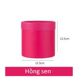Hộp trụ mini size 12cm cắm hoa tươi, hoa sáp (không kèm hoa) - THH0161