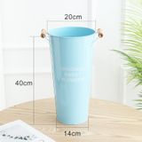 Xô sắt quai gỗ dùng để hoa tươi trưng bày - PKK0117