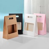 Túi giấy chữ nhật cắm hoa tươi, hoa sáp (1 chiếc) - THH0116