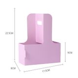Túi giấy Kraff 2 ngăn cắm hoa và đựng trà sữa - THH0093