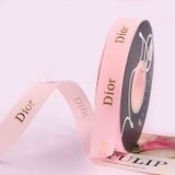 Ruy băng gân bản 2cm chữ Dior (cuộn 40y) - RUY0038