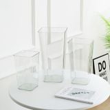 Xô nhựa trong suốt dùng đựng hoa tươi, hoa lụa - PKK0101