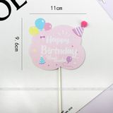 Que cắm Happy Birthday mây (1 chiếc) - QCB0052