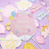 Que cắm Happy Birthday mây (1 chiếc) - QCB0052
