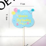 Que cắm Happy Birthday mây (1 chiếc) - QCB0052