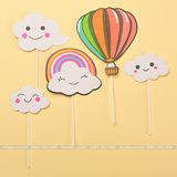 Que cắm khinh khí cầu mây (set 5 que) - QCB0054