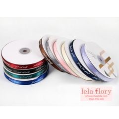 Ruy băng lụa Just for you bản 1cm -  RUY0023
