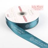 Ruy băng lụa LOVE IS LONG bản 2.5cm - RUY0021