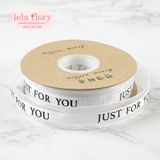 Ruy băng Just For You lụa viền voan - RUY0025