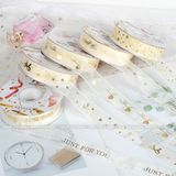 Ruy băng voan họa tiết - RUY0028