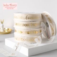 Ruy băng voan họa tiết - RUY0028
