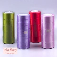 Ruy băng lụa thường bản 4cm (1 cây 5 cuộn) - RUY0029