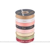 Ruy băng gân bản 2cm chữ Dior (cuộn 40y) - RUY0038