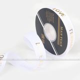 Ruy băng gân LOVE IS ETERNAL 2.5cm (cuộn 40y) - RUY0040