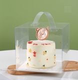 Hộp mika trong suốt đựng bánh kem size 16cm - THB0005
