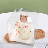 Hộp mika trong suốt đựng bánh kem size 16cm - THB0005