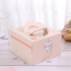 Hộp đựng bánh kem hình thú vui nhộn Size 16cm (kèm đế bánh)