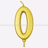 Nến số nhũ sinh nhật có đế hứng nến chảy - NEN0006