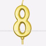 Nến số nhũ sinh nhật có đế hứng nến chảy - NEN0006