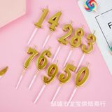 Nến số nhũ sinh nhật có đế hứng nến chảy - NEN0006