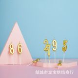 Nến số nhũ sinh nhật có đế hứng nến chảy - NEN0006