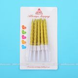 Nến sinh nhật xoắn nhũ (1 hộp 10 chiếc) - NEN0008