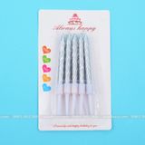 Nến sinh nhật xoắn nhũ (1 hộp 10 chiếc) - NEN0008