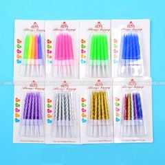 Nến sinh nhật xoắn nhũ (1 hộp 10 chiếc) - NEN0008