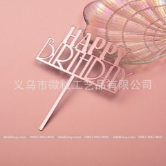 Set 10 chiếc Chữ mika Happy Birthday - TOP0027
