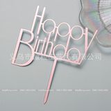 Set 10 chiếc Chữ mika Happy Birthay - TOP0031