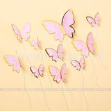 Que cắm hình bướm trang trí bánh - QCB0048