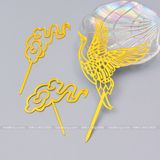 Set 10 que cắm mika hình phượng hoàng - TOP0053