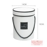Hộp giấy trụ tròn có nắp Flower - THH0037