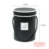 Hộp giấy trụ tròn có nắp Flower - THH0037