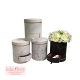 Hộp trụ ngăn kéo vân đá - THH0043