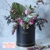 Bộ 3 chiếc hộp trụ tròn có nắp kèm quai LOVE - THH0046